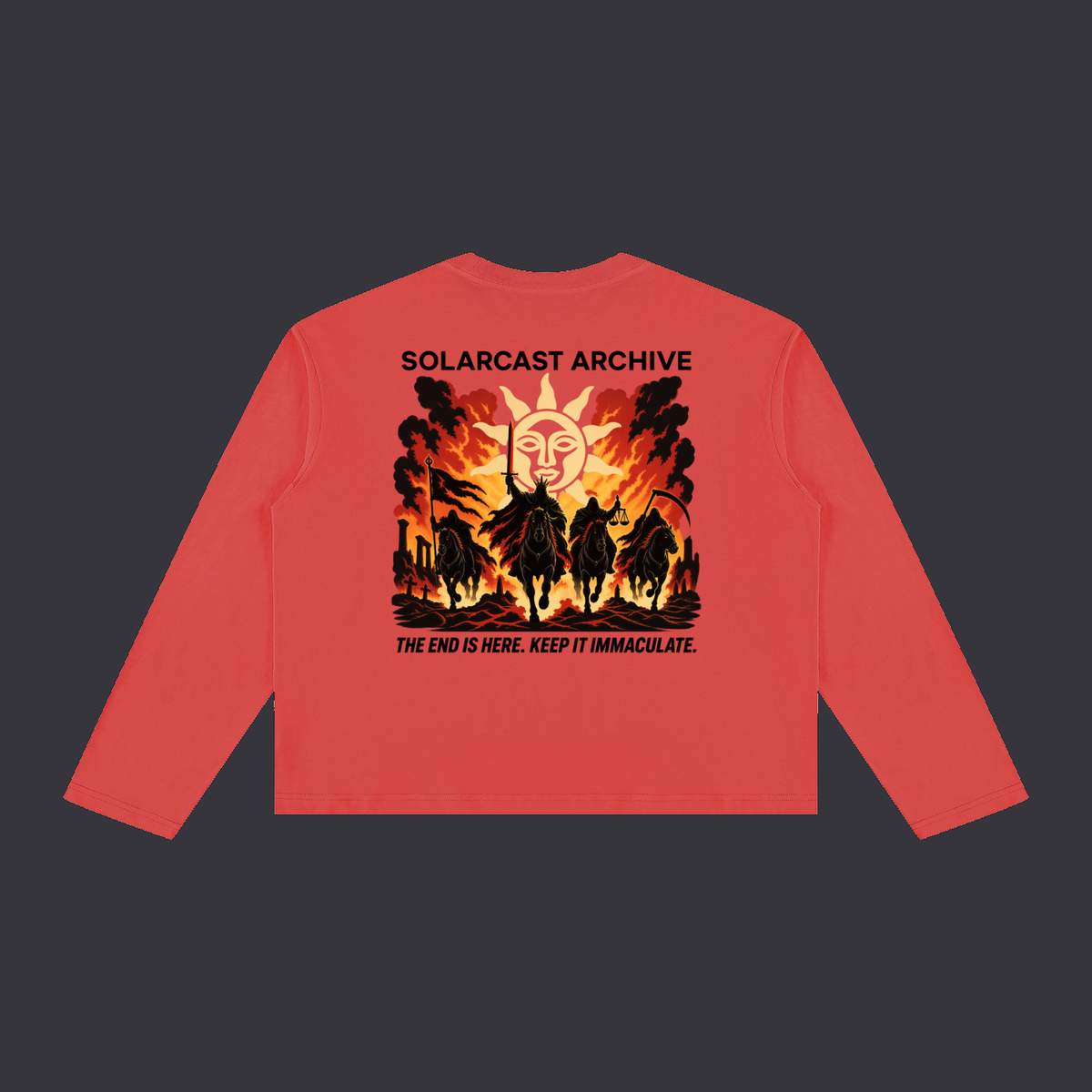 IMMACULATE UNTIL THE END long sleeve back print